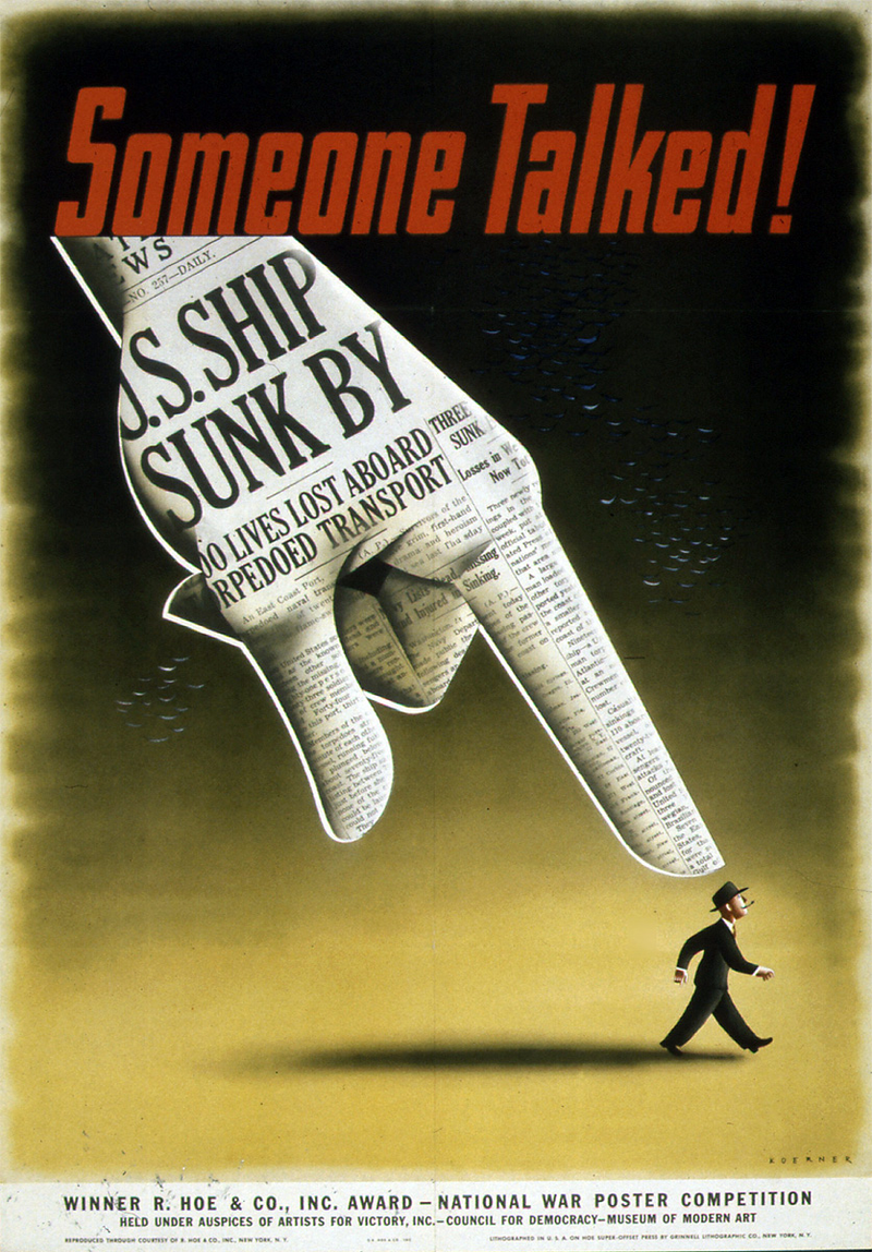 Illustration for article titled The Best Operations Security Propaganda Posters From World War II